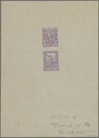 Greece - Postal Stationery: 1900, "Flying Mercury", Combined Proof Sheet Showing - Postal Stationery