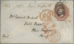 Great Britain: 1855 (Sep 22), 10d Brown, Die 2, Cut Square, Full To Wide Margins - Covers & Documents