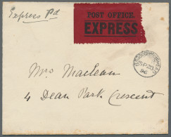 Great Britain: 1896-1900, Zwei Markenlose Lokal-Expressbriefe In Guter Erhaltung - Other & Unclassified