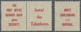 Great Britain: 1912/1922, ADVERTISEMENT TRIAL: 1d Scarlet KGV, One Horizontal Pa - Nuevos