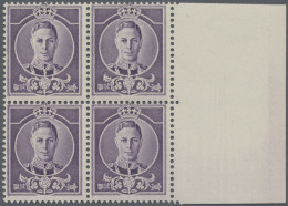 Great Britain: 1937 'KGVI.' ESSAY In Violet & With No Value Expressed, Right Han - Ongebruikt