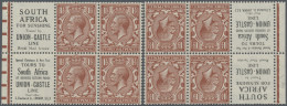 Great Britain - Se-tenants: 1924, Two Booklet Panes With 4 X 1 ½d Red-brown KGV - Autres