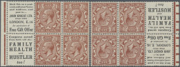 Great Britain - Se-tenants: 1924, Two Booklet Panes With 4 X 1 ½d Red-brown KGV - Autres