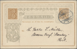 Iceland - Postal Stationery: 1909, Christian/Frederik 3a. Bistre Commercially Us - Interi Postali