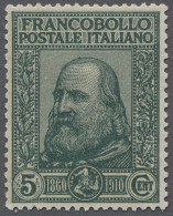 Italy: 1910, Garibaldi 4 Werte Komplett Postfrisch Signiert Dr. Chiavarello. Die - Neufs