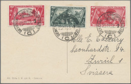 Italy: 1932, March To Rome, Complete Set Of 20 Values On Six Cards/cover To Swit - Marcophilia