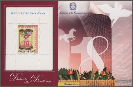 Italy: 2006, Set Of Two Mini Sheets "18th Birthday" Rose And Blue, Both With The - 2011-20: Marcophilie