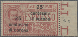 Italy - Venezia Giulia: 1921, 25 C On 25 C Express Stamp, DOUBLE Overprint (one - Venezia Giulia