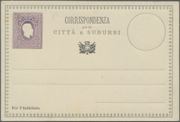 Italy - Postal Stationary: 1872 (ca.), Essay Postal Card "CORRISPONDENZA Per La - Entero Postal