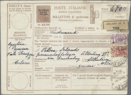 Italy - Postal Stationary: 1944, Parcel Despatch Form 12.50lire Brown Used From - Stamped Stationery