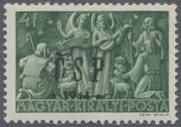 Carpathian Ukraine: 1945, Unissued 1943 Christmas 4f. Of Hungary Optd. "Č S P/19 - Ukraine