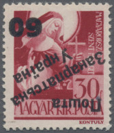 Carpathian Ukraine: 1945, 60 On 30f. Brown-carmine, Variety "OVERPRINT INVERTED" - Oekraïne