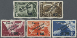 Carpathian Ukraine: 1945, 40 On 10 F - 2.00 On 40 F, NH, € 1.700, Signed Dr. Szö - Oekraïne