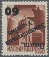 Carpathian Ukraine: 1945, 60 On 20 F, INVERTED OVERPRINT, MNH. Just 10 Copies Re - Ucrania