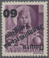 Carpathian Ukraine: 1945, 60 On 24 F Purple, INVERTED OVERPRINT, MNH. Just 10 Co - Ukraine