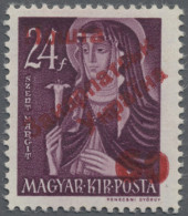 Carpathian Ukraine: 1945, 60 On 24 F, RED Overprint, MNH. Type IIIa. Just 12 Cop - Ukraine