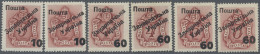 Carpathian Ukraine: 1945, Hungarian Postage Dues, 10 On 3f, 60 On 4 F And 60 On - Ukraine