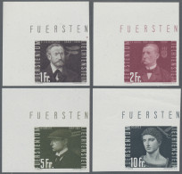 Liechtenstein: 1948, Flugpioniere, Ungezähnt, Komplett 10 Werte In Postfrischer - Unused Stamps