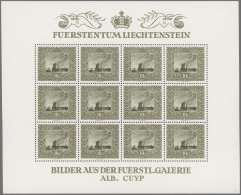 Liechtenstein: 1951, 10 Rp. - 40 Rp. Gemälde II Komplett In 3 Postfrischen Klein - Neufs