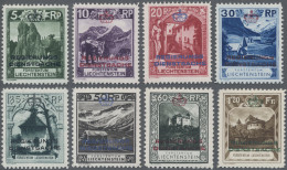 Liechtenstein - Dienstmarken: 1932, Dienstmarken Kosel 5 Rp. - 1.20 Fr. , 8 Vers - Oficial