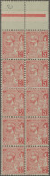 Monaco: 1891, 5 Fr. Rose On Greenish, Block Of 10 (2x5), MNH. Mi. Cat. Value Of - Ongebruikt