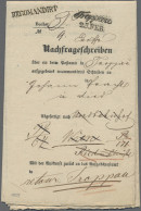 Österreich - Vorphilatelie: 1858, Ex Offo Nachfrageschreiben, Da Von Retour-Rece - ...-1850 Voorfilatelie