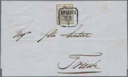 Österreich: 1850, 2 Kr. Schwarz, Type Ia, Kabinettstück Als Einzelfrankatur Auf - Covers & Documents