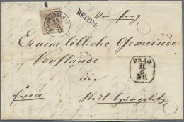 Österreich: 1850, 6 Kr. Braun, Handpapier, Type Ib, Zwei Exemplare, Je Frisch Bz - Storia Postale