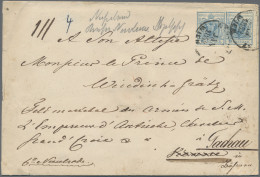 Österreich: 1850, 9 Kr. Blau, Handpapier, Type IIa, Zwei Exemplare, Frisch Bzw. - Storia Postale