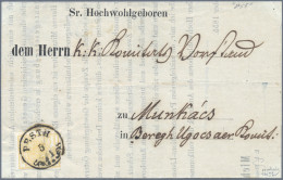 Österreich: 1854, 1 Kr. Ockergelb, Type Ib, Frisches Kabinettstück, Als Einzelfr - Covers & Documents