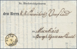 Österreich: 1854, 1 Kr. Ockergelb, Type Ib, Frisches Kabinettstück, Als Einzelfr - Cartas & Documentos