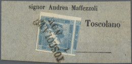 Österreich: 1851, (0,6 Kreuzer), Sog "blauer Merkur", Type I B, Hellblau Auf Sch - Lettres & Documents