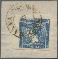 Österreich: 1851, (0,6 Kreuzer), Sog "blauer Merkur", Type IIIb Dunkelblau Auf K - Lettres & Documents