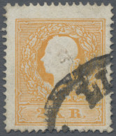 Österreich: 1858, 2 Kr. Dunkelorange, Type II, Kräftiger Teilstempel LINZ, Zahnl - Used Stamps