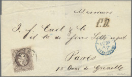 Österreich: 1867, Franz-Joseph, 25 Kr. Violettbraun, Type I, Als Einzelfrankatur - Lettres & Documents