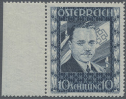 Österreich: 1936, 10 Schilling Dollfuss, Postfrisch Vom Linken Seitenrand, "echt - Ungebraucht