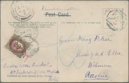 Österreich - Portomarken: 1906, Incoming Mail: NATAL, ½d Blaugrün KEVII (SG 146) - Taxe