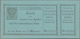 Österreich - Telefonsprechkarten: 1886/1889, Telefonsprechkarte 30 Kr. Grau Auf - Other