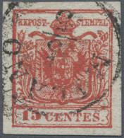 Österreich - Lombardei Und Venetien: 1850, 3 Kr. Tiefkarminrot, Type III, Platte - Lombardo-Veneto