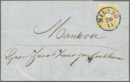 Österreich - Lombardei Und Venetien: 1858, 2 So. Dunkelgelb, Type I, Vollzähnige - Lombardo-Veneto