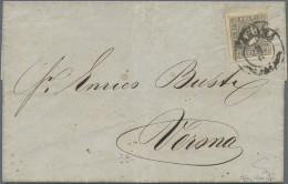 Österreich - Lombardei Und Venetien: 1859, 3 So. Schwarzgrau, Type II, Prachtstü - Lombardije-Venetië