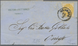 Österreich - Lombardei Und Venetien: 1864, 2 So. Dunkelgelb, Etwas Patina, Prach - Lombardo-Veneto