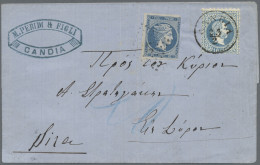 Österreichische Post In Der Levante: 1867/1874, 10 So Blau, Sauber Entwertet Mit - Levante-Marken