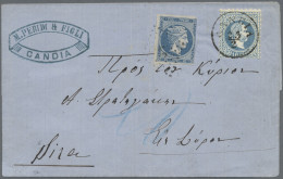 Österreichische Post In Der Levante: 1867/1874, 10 So Blau, Sauber Entwertet Mit - Levant Autrichien