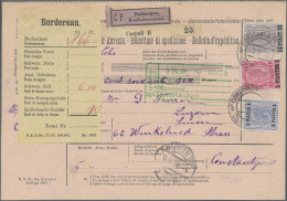 Österreichische Post In Der Levante: 1908, 10 Pia. Auf 2 Kr. Violettgrau, 5 Pia. - Levante-Marken