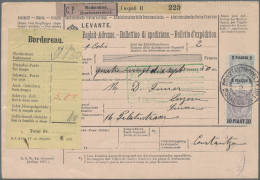 Österreichische Post In Der Levante: 1907, 10 Pia. Auf 2 Kr. Violettgrau Und 2 P - Levant Autrichien