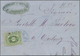 Österreich - Donau-Dampfschifffahrtsgesellschaft: 1875, 10kr. Green, Type I (sli - Otros