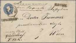 Österreich - Verwendung In Ungarn: 1861, Ganzsachenumschlag Franz Josef 15 Kr. B - Autres & Non Classés