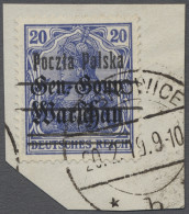 Poland: 1919, Germania 20 Pfg., Type II, Mit Aufdruck "Gen.-Gouv. Warschau" Und - Other & Unclassified