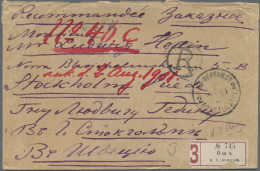 Russia: 1901, Sven Hedin Cover: 50 K. Tied "Osh Fergana 219 VII 01" To Reverse O - Cartas & Documentos